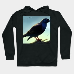 Black raven Hoodie